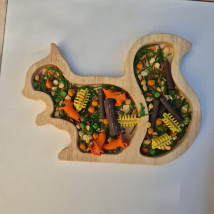 Puinen oravatarjotin